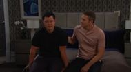 Paul (Christopher Sean) took comfort from Andrew (Colton Little). \Image: Peacock